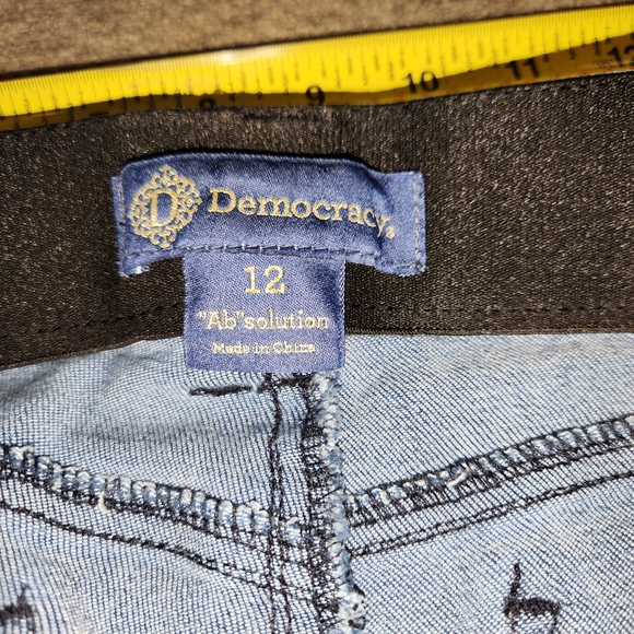 Democracy Dark Blue Flare Jeans - Picture 4 of 5